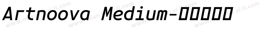 Artnoova Medium字体转换